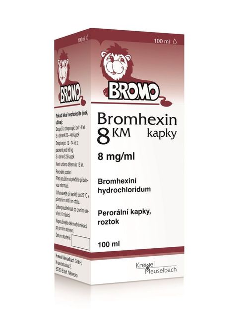 Bromhexin 8 KM kapky 100 ml