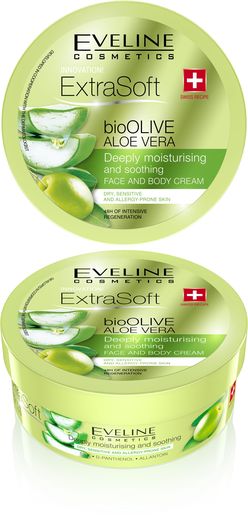 Eveline Extra Soft Olive&Aloe Vera hydratační a zklidňující krém 175 ml