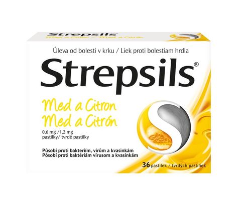 Strepsils Med a citron 36 pastilek