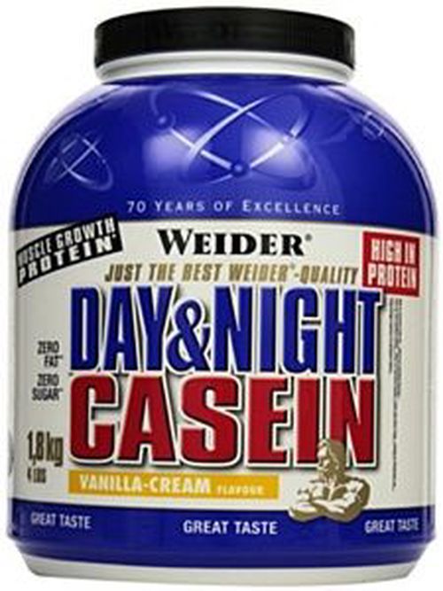 WEIDER Day&Night Casein vanilla-cream 1,8 kg