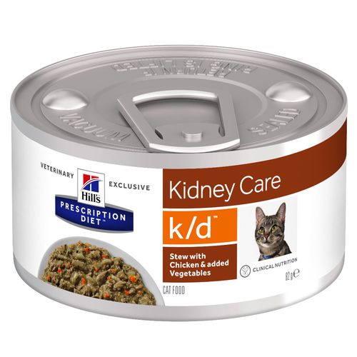 Hill's PD k/d Krmivo pro kočky s kuřetem a zeleninou 82 g