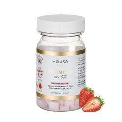 Venira kids Vitamin C pro děti ve formě kostiček jahoda 120 tablet