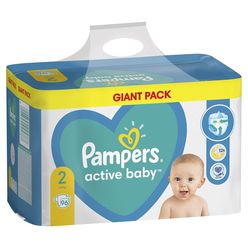 Pampers Active Baby vel. 2 Giant Pack 4-8 kg dětské pleny 96 ks
