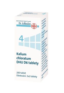 Schüsslerovy soli Kalium chloratum DHU D6 200 tablet