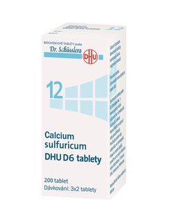 Schüsslerovy soli Calcium sulfuricum DHU D6 200 tablet