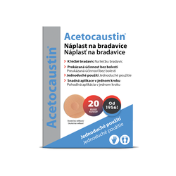 Acetocaustin Náplasti na bradavice 20 ks