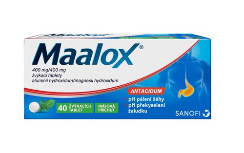 Maalox 40 žvýkacích tablet