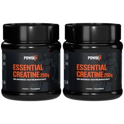 Essential Creatine | 1+1 ZDARMA | Pro více energie a rychlejší růst svalů | Obsahuje 60 porcí | PowGen