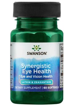 Swanson Synergistic Eye Health - Lutein & Zeaxanthin (zdraví očí), 60 sofgelových kapslí