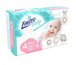 Linteo Baby PREMIUM 4 Maxi 8-15 kg dětské plenky 50 ks