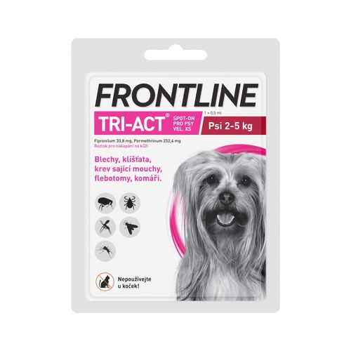 Frontline TRI-ACT psi 2-5 kg spot-on 1 pipeta