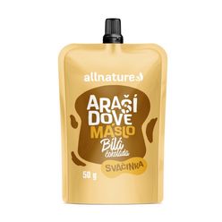 Allnature Arašídové máslo s bílou čokoládou 50 g