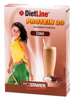 DietLine Protein 20 Koktejl čoko 3 sáčky