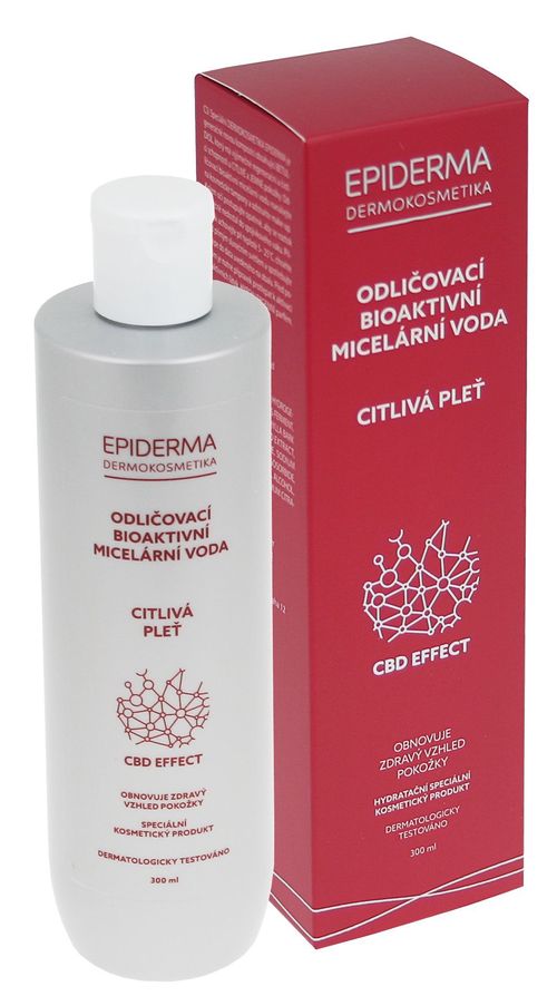 Epiderma Bioaktivní CBD micelární voda odličovací 300 ml