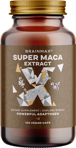 BrainMax Super Maca extrakt, 700 mg, 100 rostlinných kapslí