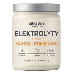 Allnature Sportlab Elektrolyty mango + pomeranč 295 g