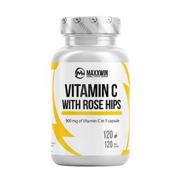MAXXWIN Vitamin C 1000 mg + Rose hips 120 kapslí