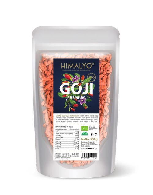 Himalyo Sušené plody GOJI PREMIUM BIO 500 g