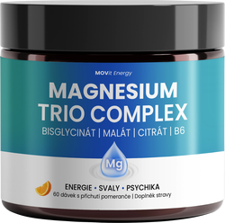 Magnesium Trio Complex Drink, pomeranč, 60 dávek