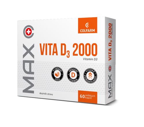 COLFARM MAX VITA D3 2000 60 kapslí