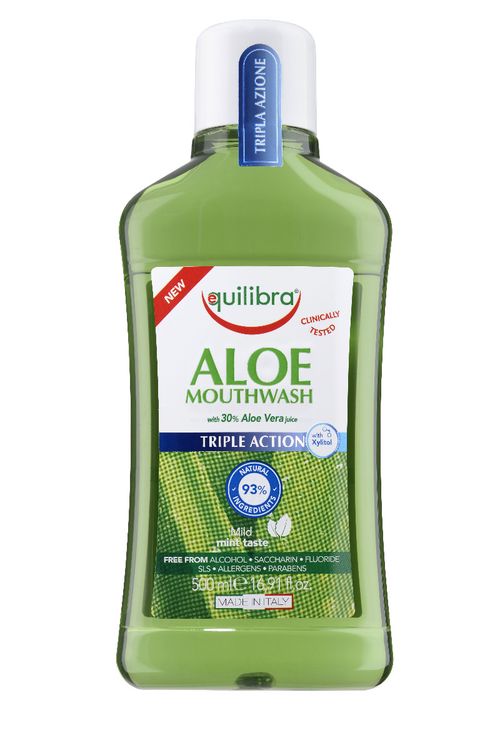 Equilibra Aloe Triple Action ústní voda 500 ml
