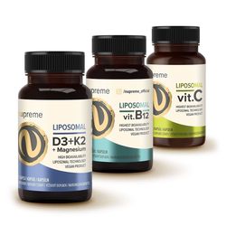 Nupreme Liposomal Vitamin C + B12 + D3/K2 3x30 kapslí