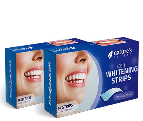 Whitening Strips 1+1 | Profesionální zubní bělení | Šetrné k povrchu zubu | Trvalé účinky | Pokročilá formula | Komfortní aplikace | 20 proužků