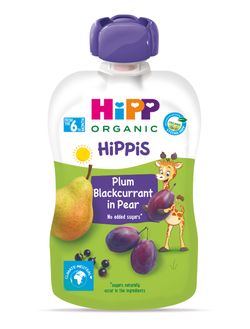 Hipp BIO Hippies hruška-černý rybíz-švestka 100 g