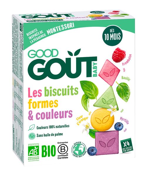 Good Gout BIO Sušenky barvy & tvary 10m+ 80 g