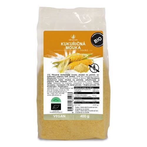 Allnature BIO Kukuřičná mouka 400 g