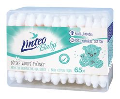 Linteo Baby Vatové tyčinky box 65 ks