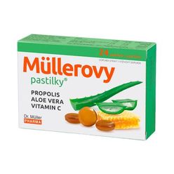 Dr. Müller Müllerovy pastilky s propolisem, aloe vera a vitaminem C 24 pastilek