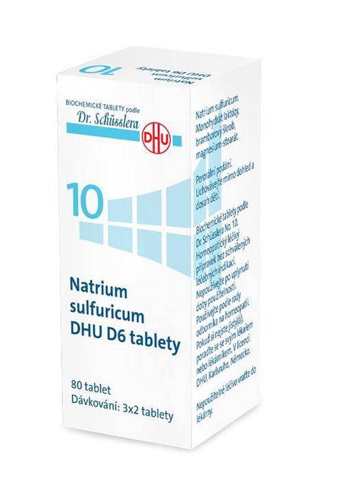 Schüsslerovy soli Natrium sulfuricum DHU D6 80 tablet