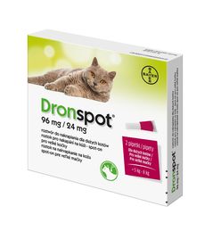 Dronspot 96 mg/24 mg pro velké kočky spot-on 2x1,12 ml