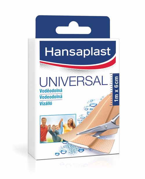 Hansaplast Universal 1 m x 6 cm voděodolná náplast 1 ks