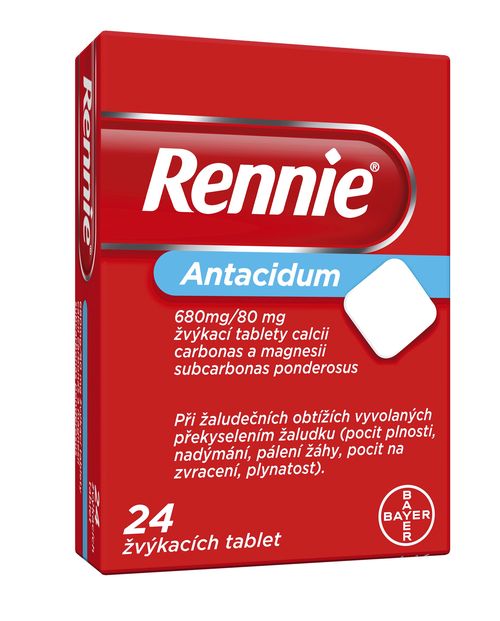 Rennie 24 žvýkacích tablet