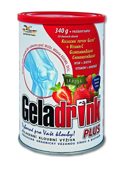 Geladrink Plus jahoda nápoj 340 g