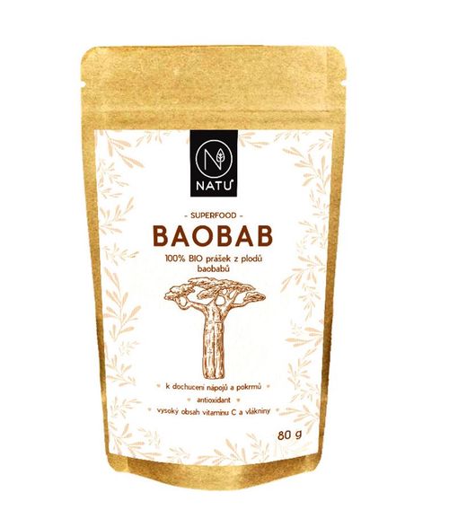 NATU Baobab BIO prášek 80 g