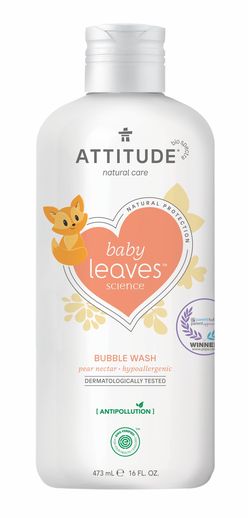 ATTITUDE Baby Leaves Pěna do koupele hruška 473 ml