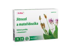 Dr.Max Herbal Jitrocel a mateřídouška bylinné pastilky 36 pastilek