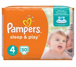 Pampers Sleep & Play vel. 4 Maxi dětské pleny 50 ks
