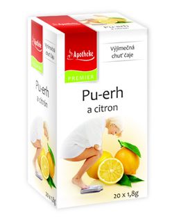 Apotheke Pu-erh a citron čaj nálevové sáčky g