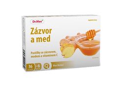 Dr.Max Zázvor a med pastilky 36 ks