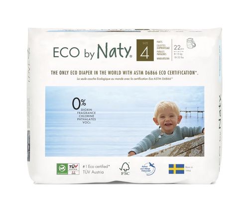 ECO by Naty Maxi 8-15 kg plenkové kalhotky 22 ks