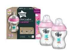 Tommee Tippee C2N 0m+ 260 ml kojenecká láhev 2 ks růžová