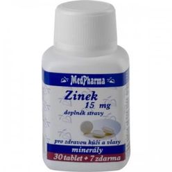 Medpharma Zinek 15 mg 37 tablet