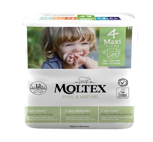 Moltex Pure & Nature Maxi 7-18 kg dětské pleny 29 ks