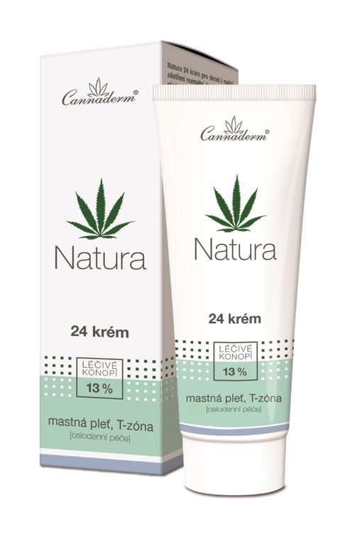 Cannaderm Natura 24 Krém na mastnou pleť 75 g