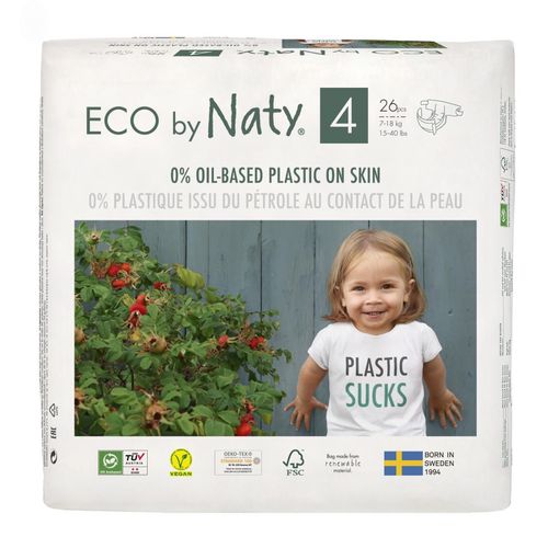 ECO by Naty Maxi 7-18 kg dětské plenky 26 ks