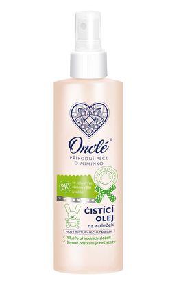 Onclé Čistící olej na zadeček s BIO šípkovým olejem 200 ml